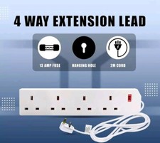 Heavy Duty UK 4 way Extension