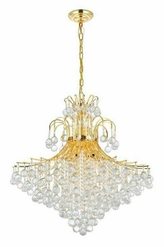 Crystal balls chandelier gold - chandelier,