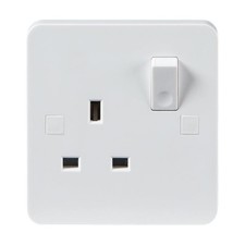 PURE 13A 1G DP White UK 3 Pin