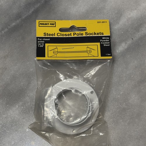 Inch closet rod sockets - 1,