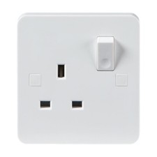 PURE 13A 1G DP White UK 3 Pin
