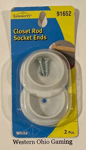 Symmetry white closet rod - symmetry,